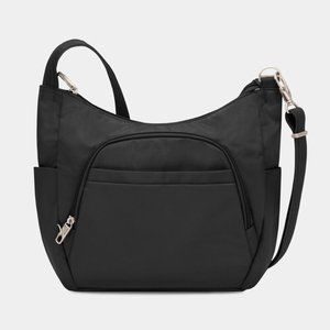 Travelon Anti Theft Classic Crossbody Bucket Bag Black